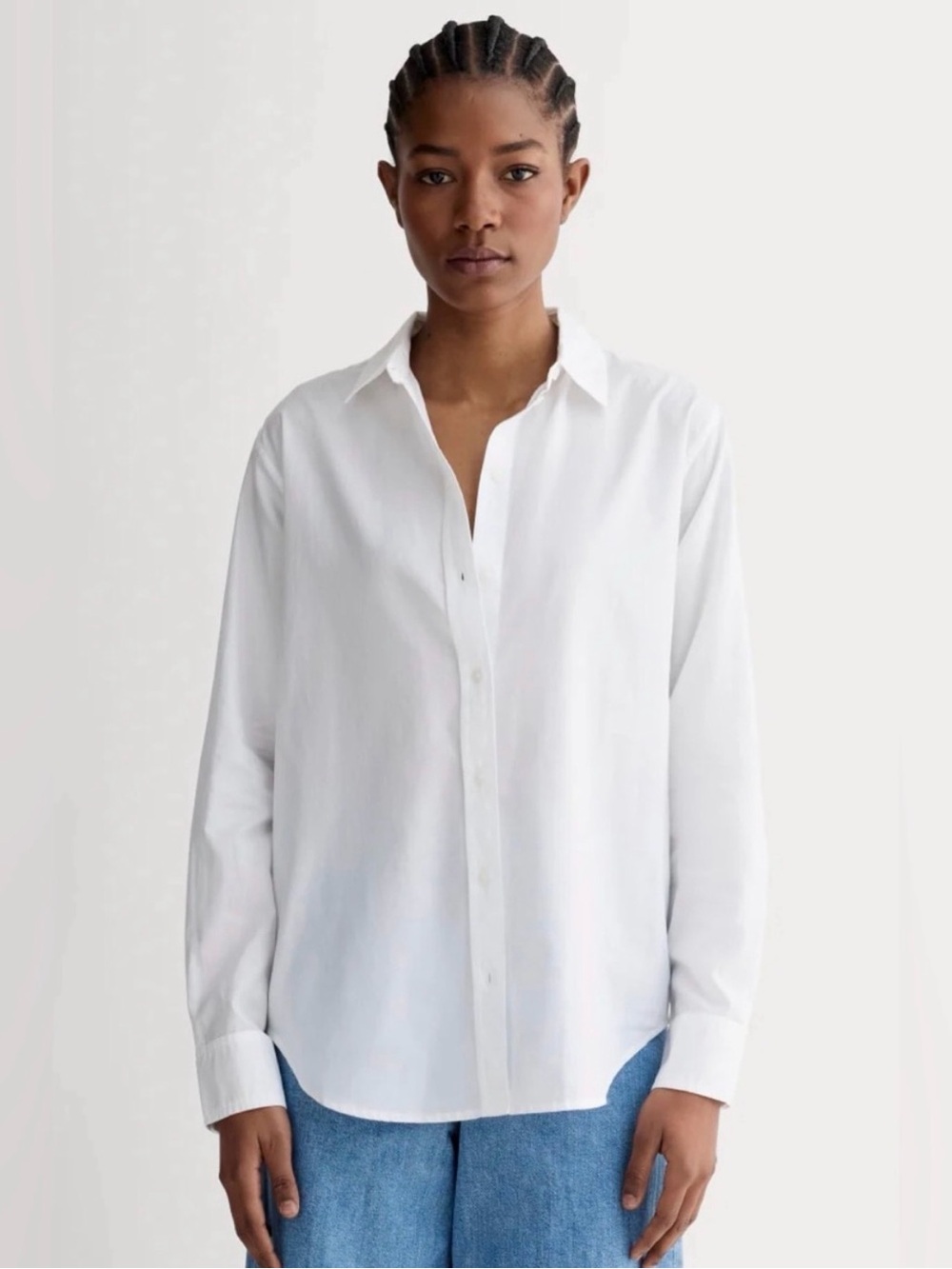 New Everlane The Must-Have Shirt In Silky Cotton White Size 0
